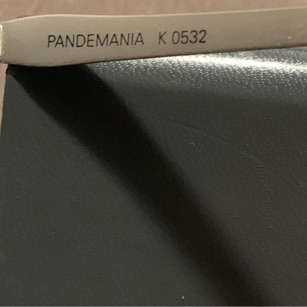 VINTAGE KILLER LOOP Sunglasses PANDEMANIA K0532 Matte Silver Metal  Made  Italy - Picture 10 of 16